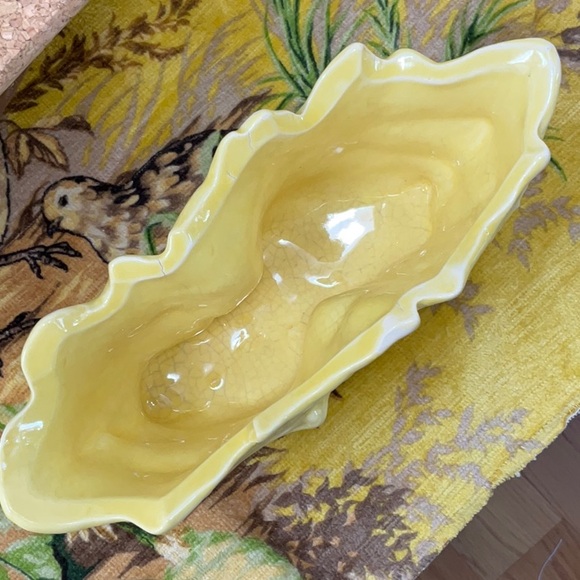 McCoy Pottery double Cornucopia planter with bow detail, Vintage - Picture 7 of 13